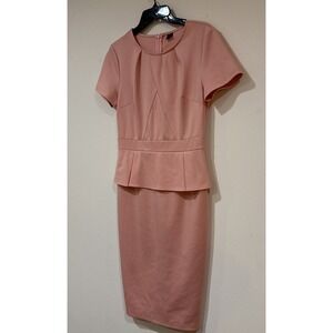 Vfshow Vfemage Peach/pink dress Body Con Zip Back Size Small
